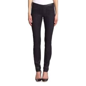 New with Tags Helmut Lang Black Pull On Elastic Waist Skinny Leg Jeans Size 28